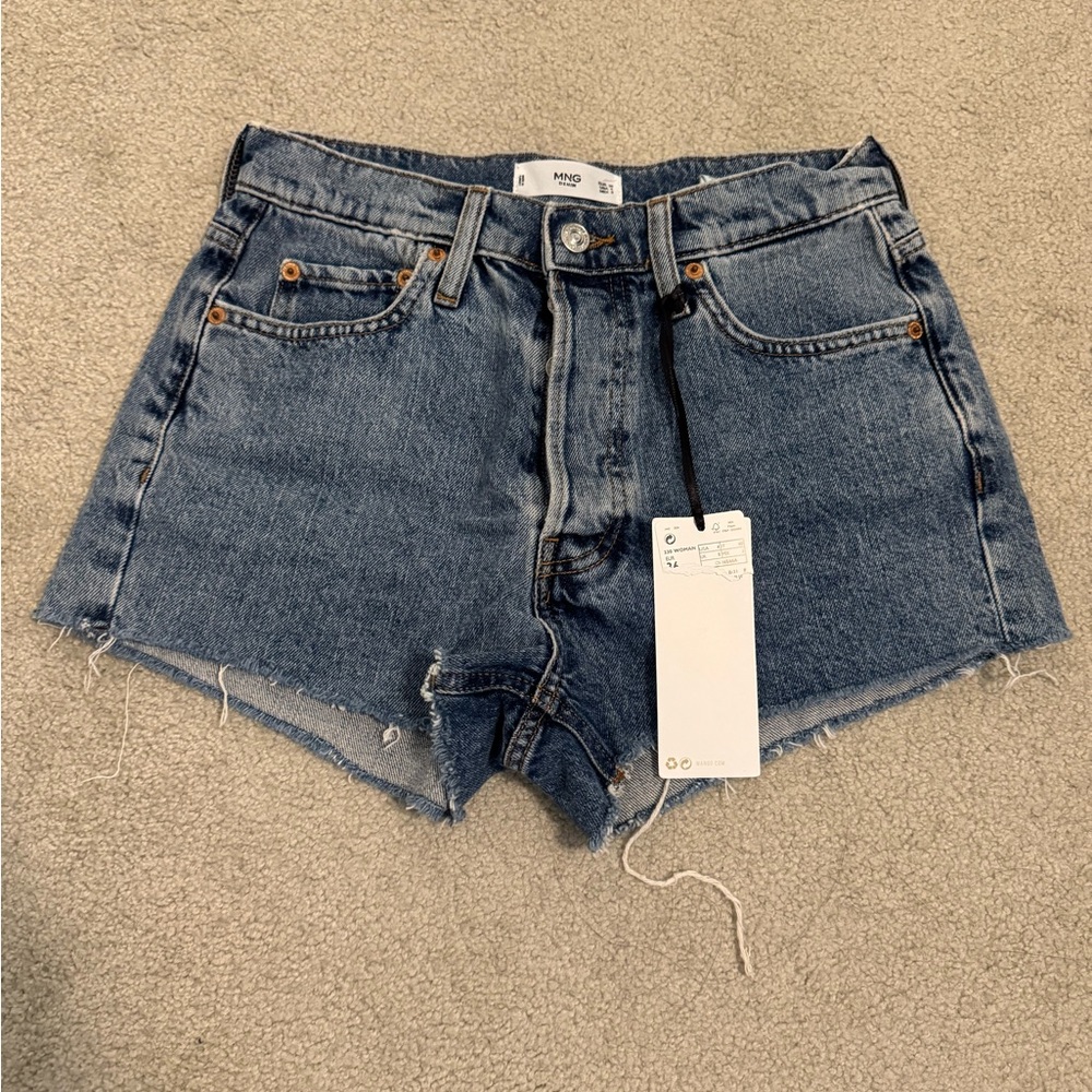 Mango Blue Jean Shorts